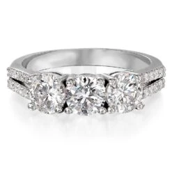 Classic Trilogy Ring -Trudiamonds T2885 PC 3
