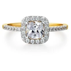 Cushion Cut Halo Ring 16 Cushion Cut Halo Ring -Trudiamonds T2908 GC 3