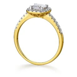 Cushion Cut Halo Ring 14 Cushion Cut Halo Ring -Trudiamonds T2908 GC 2