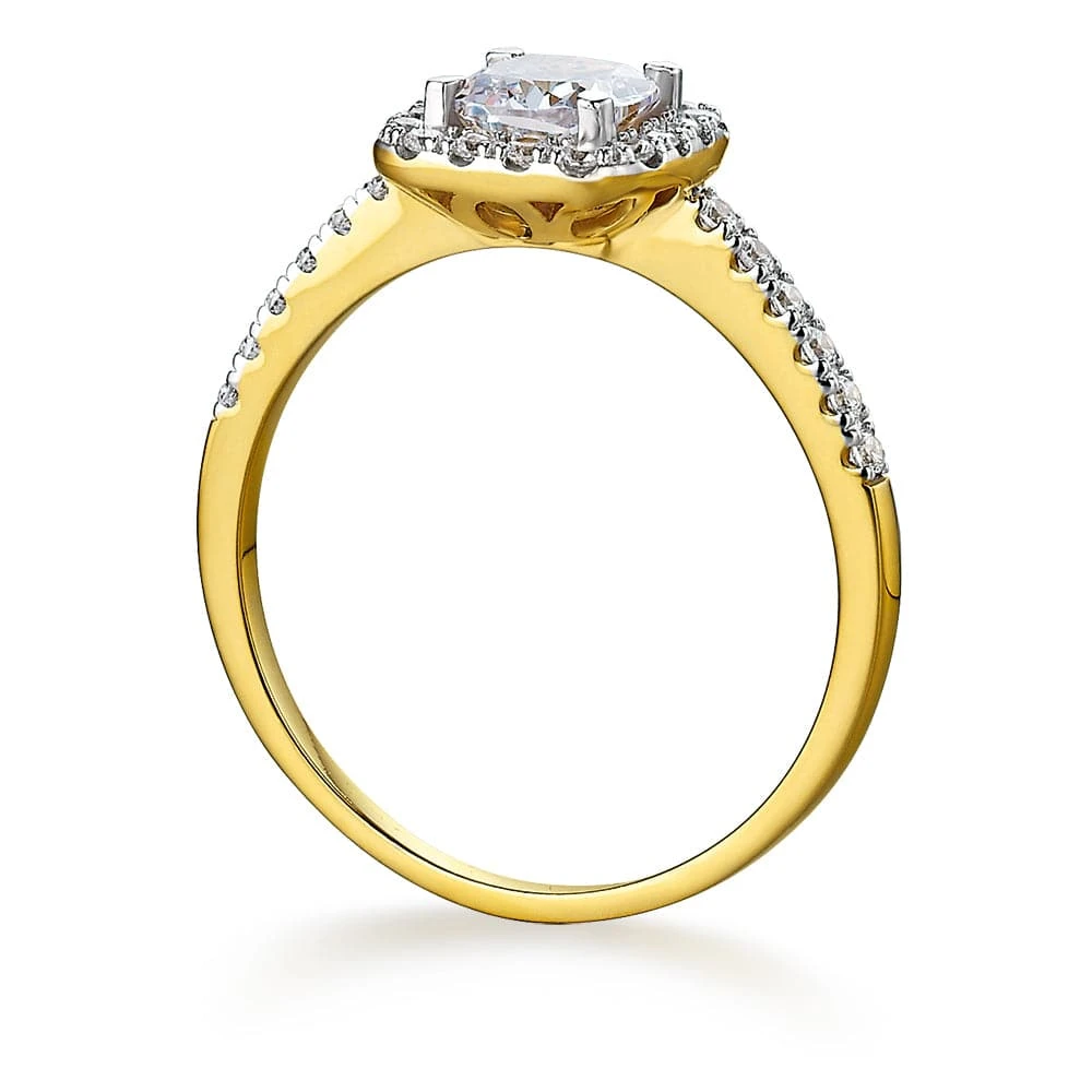 Cushion Cut Halo Ring 6 Cushion Cut Halo Ring - Image 4