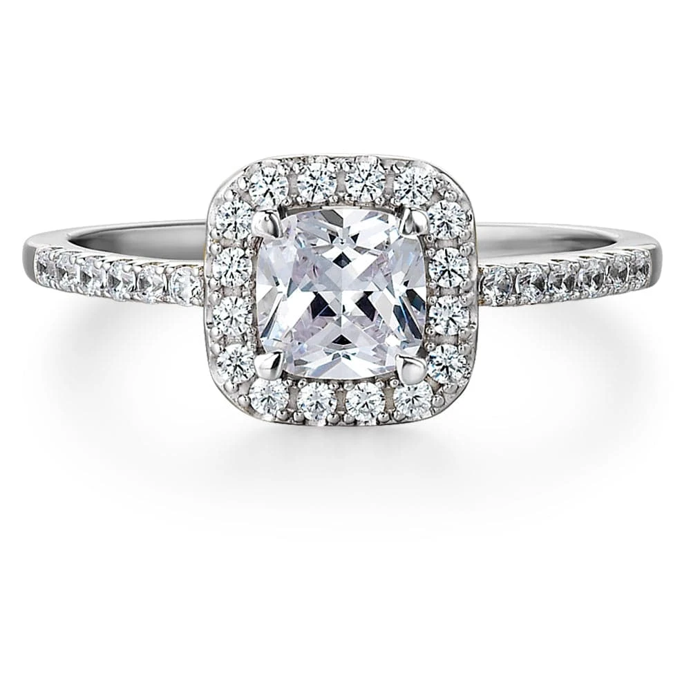 Cushion Cut Halo Ring 9 Cushion Cut Halo Ring - Image 7