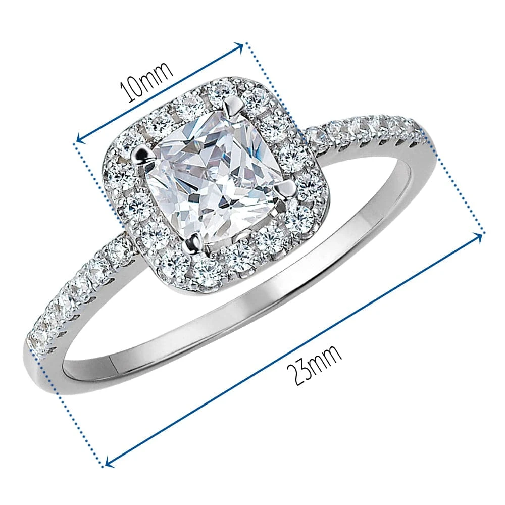 Cushion Cut Halo Ring 11 Cushion Cut Halo Ring - Image 9