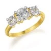 2 Ct. T.w. Dynamique Trilogy Ring -Trudiamonds T2971