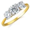 2 Ct. T.w. Ablaze Trilogy Ring