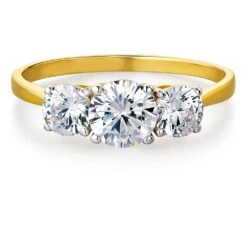 2 Ct. T.w. Ablaze Trilogy Ring -Trudiamonds T2972 GC 3
