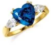 Blue Heart Billionaire Ring -Trudiamonds T3001 GC