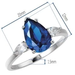 The Tru-Blue Billionaire Ring -Trudiamonds T3005 PC 1