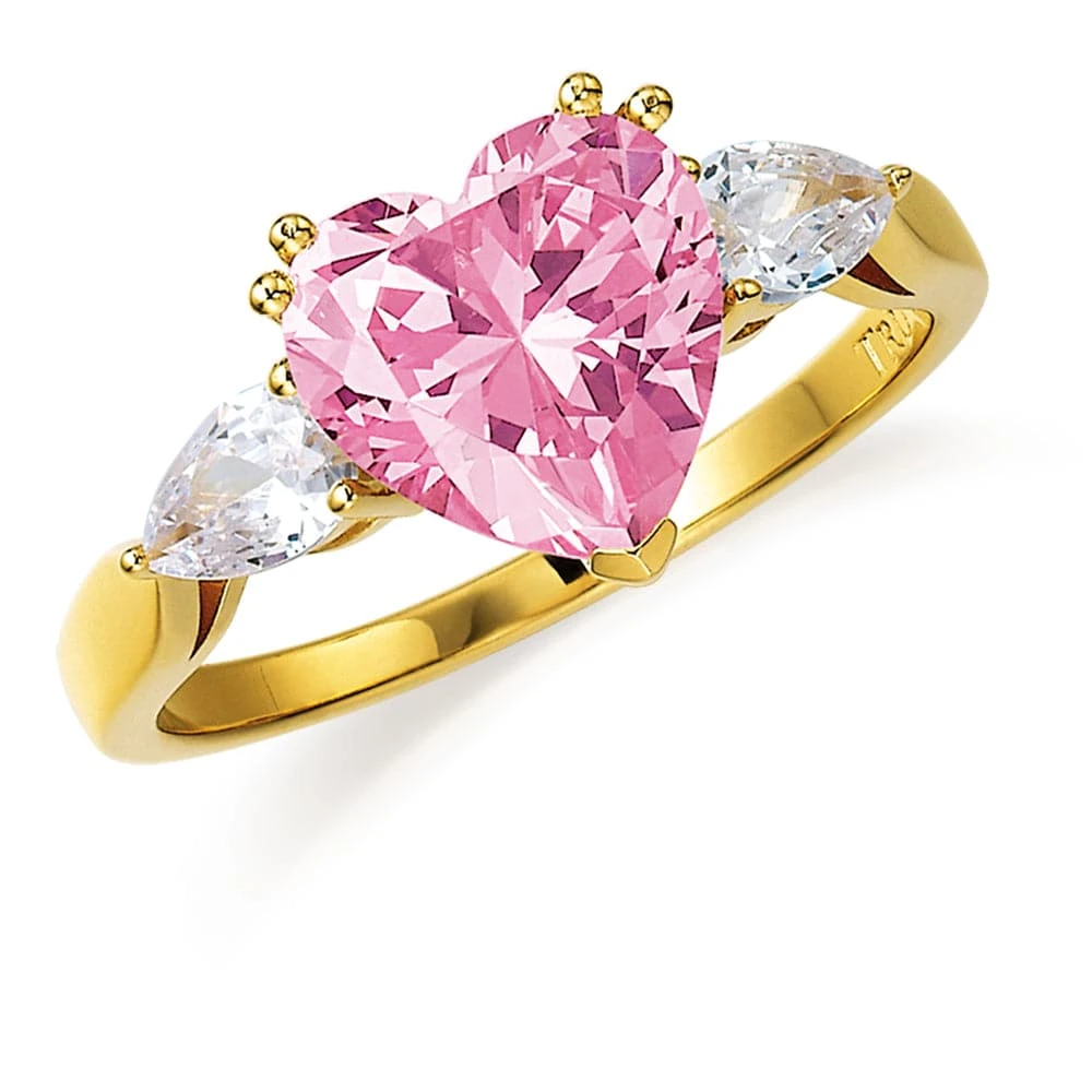 Pink Heart Billionaire Ring 3 Pink Heart Billionaire Ring