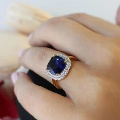 Blue Moon Of Josephine Ring -Trudiamonds T3007 GC 5