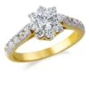 Tulip Cluster Ring -Trudiamonds T3010 GC