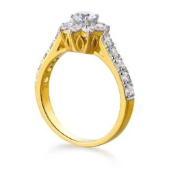 Tulip Cluster Ring -Trudiamonds T3010 GC 2