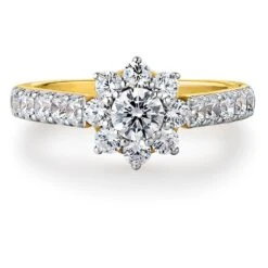 Tulip Cluster Ring -Trudiamonds T3010 GC 3