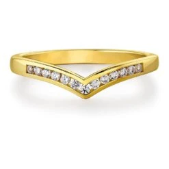 Channel Wishbone Ring -Trudiamonds T3012 GC 3