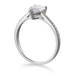 Shining Pear Cut Solitaire Ring -Trudiamonds T3016 PC 2