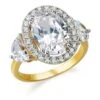 Opulent Oval Halo Ring -Trudiamonds T3027 GC