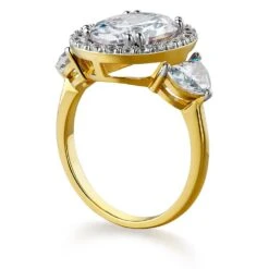 Opulent Oval Halo Ring -Trudiamonds T3027 GC 2