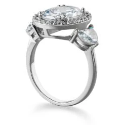 Opulent Oval Halo Ring -Trudiamonds T3027 PC 2