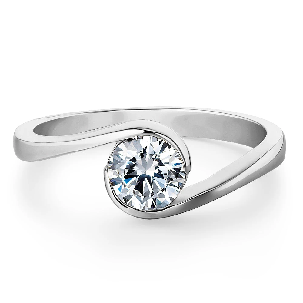 1 Ct. Modern Solitaire Ring 8 1 Ct. Modern Solitaire Ring - Image 6
