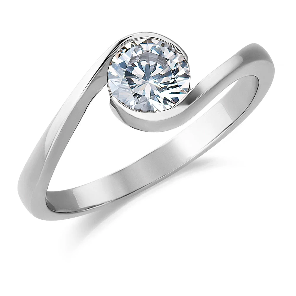 1 Ct. Modern Solitaire Ring 4 1 Ct. Modern Solitaire Ring - Image 2
