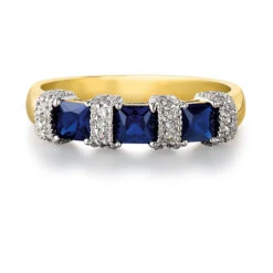 Tru-Sapphire Frozen Parfait Ring -Trudiamonds T3034 GC 3