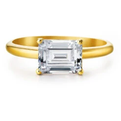 2 Ct. East-West Emerald Cut Ring 12 2 Ct. East-West Emerald Cut Ring -Trudiamonds T3044 GC 3
