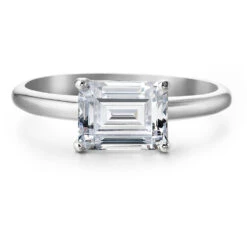 2 Ct. East-West Emerald Cut Ring 13 2 Ct. East-West Emerald Cut Ring -Trudiamonds T3044 PC 3