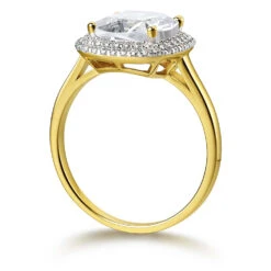 Sophia Cushion Cut Halo Ring -Trudiamonds T3048 GC 2