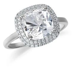 Sophia Cushion Cut Halo Ring -Trudiamonds T3048 PC