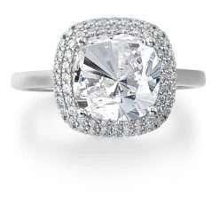 Sophia Cushion Cut Halo Ring -Trudiamonds T3048 PC 3