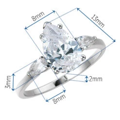 Mia Pear Cut Trilogy Ring -Trudiamonds T3049 PC D 63df0971 689d 448a a185 85321b29843e