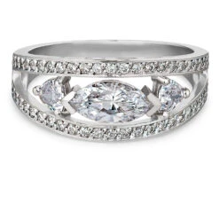 Tru-Diamonds Marquise Ring -Trudiamonds T3050 PC 3