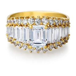 Angelina Emerald Cut Ring -Trudiamonds T3052 GC 3