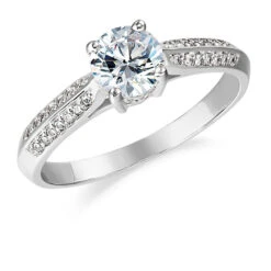 1.2 Ct. T.w. Petite Accolade Ring -Trudiamonds T3054 PC