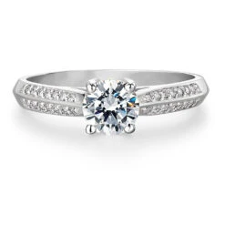 1.2 Ct. T.w. Petite Accolade Ring -Trudiamonds T3054 PC 3