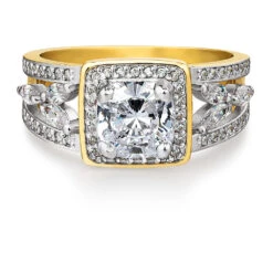 Classic Cushion Cut Cocktail Ring -Trudiamonds T3056 GC 3