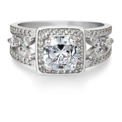 Classic Cushion Cut Cocktail Ring -Trudiamonds T3056 PC 3