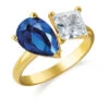 Toi Et Moi Tru-Sapphire And Princess Cut Ring -Trudiamonds T3058 GC cc981988 97ec 4c33 a5ca 9afde1db2a0a