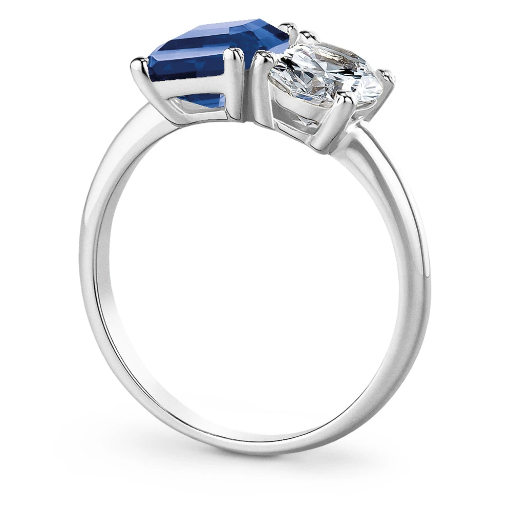 Toi Et Moi Tru-Sapphire And Oval Cut Ring 8 Toi Et Moi Tru-Sapphire And Oval Cut Ring - Image 6