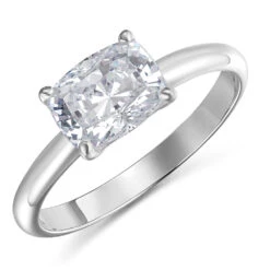 2 Ct. East-West Cushion Ring 11 2 Ct. East-West Cushion Ring -Trudiamonds T3062 PC