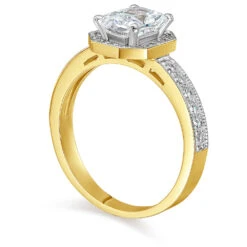 Emerald Cut Heirloom Ring -Trudiamonds T3064 GC 02