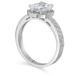 Emerald Cut Heirloom Ring -Trudiamonds T3064 PC 02