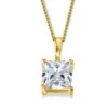 3 Ct. Princess Cut Pendant -Trudiamonds T5261 GC