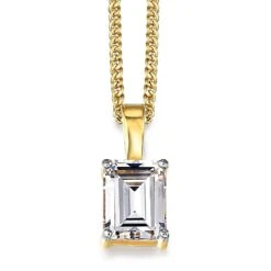 2.5 Ct. Emerald Cut Pendant