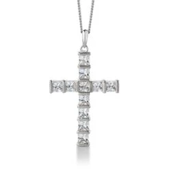 Royal Princess Cross Pendant -Trudiamonds T5326 PC