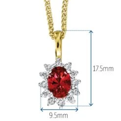 Royal Tru-Ruby Pendant -Trudiamonds T5348 GC 1