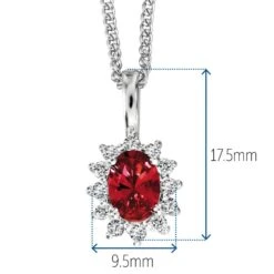 Royal Tru-Ruby Pendant -Trudiamonds T5348 PC 1
