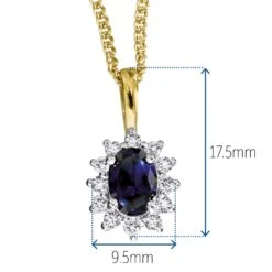Royal Tru-Sapphire Pendant 8 Royal Tru-Sapphire Pendant -Trudiamonds T5350 GC 1