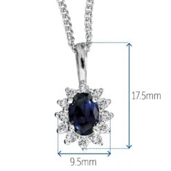 Royal Tru-Sapphire Pendant 9 Royal Tru-Sapphire Pendant -Trudiamonds T5350 PC 1