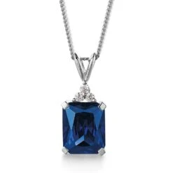 Sapphire Inspiration Pendant -Trudiamonds T5410 PC