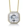 Posh Asscher Cut Pendant